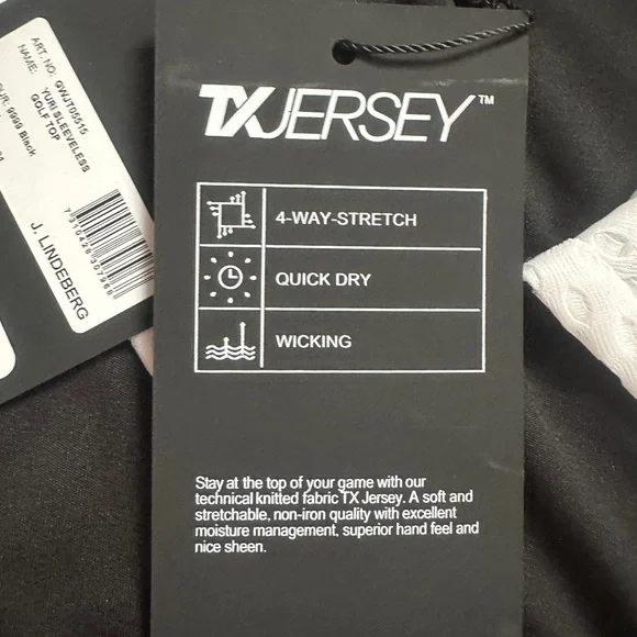 J LINDEBERG Yuri Sleeveless Polo Shirt. NWT sz Large (155) - Picture 4 of 9